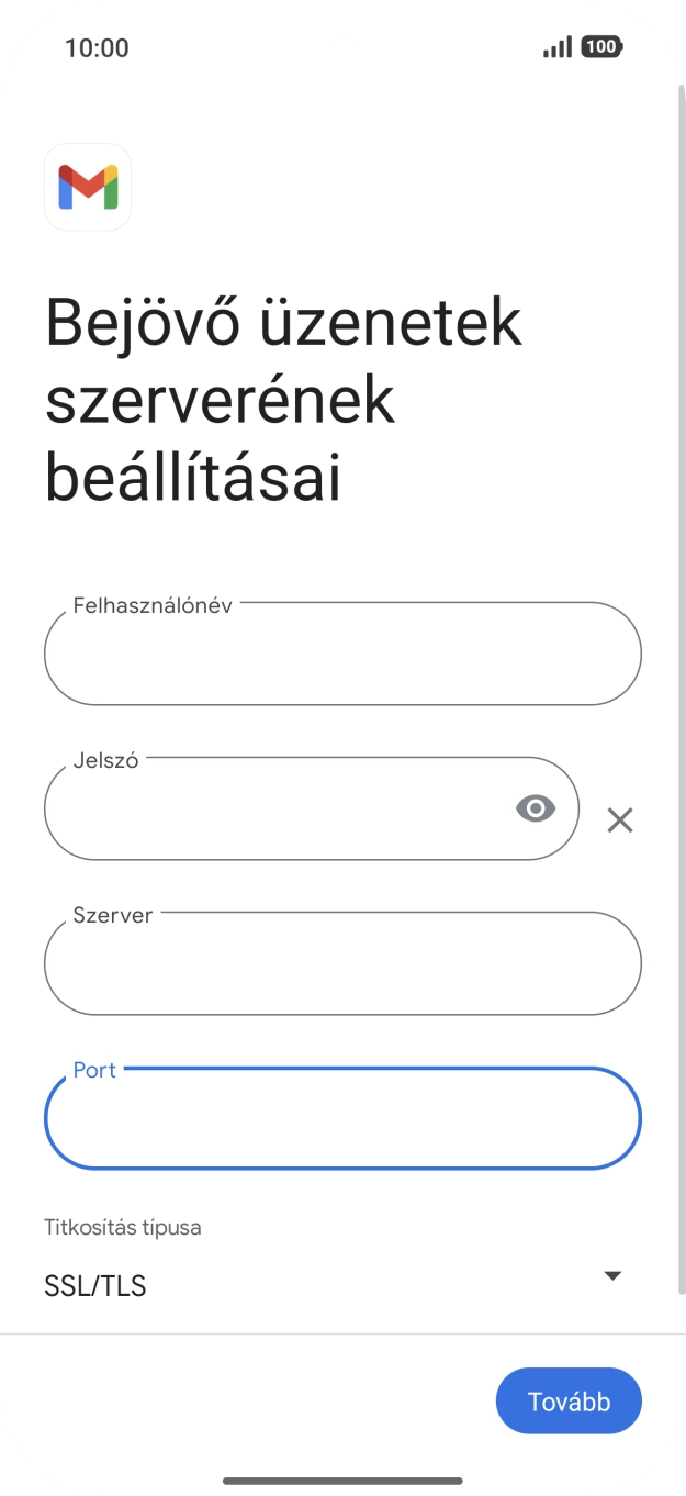 Válaszd a Tovább lehetőséget.