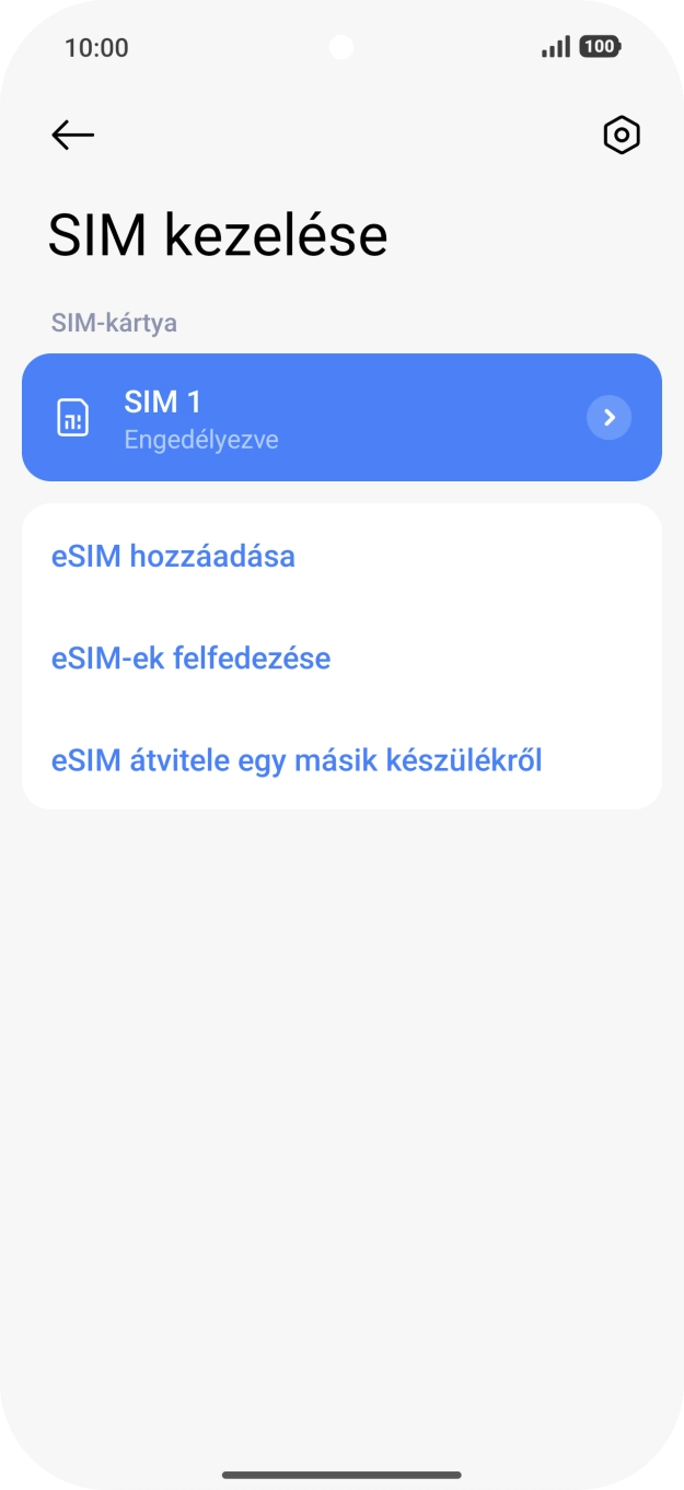 Válaszd az eSIM hozzáadása lehetőséget.