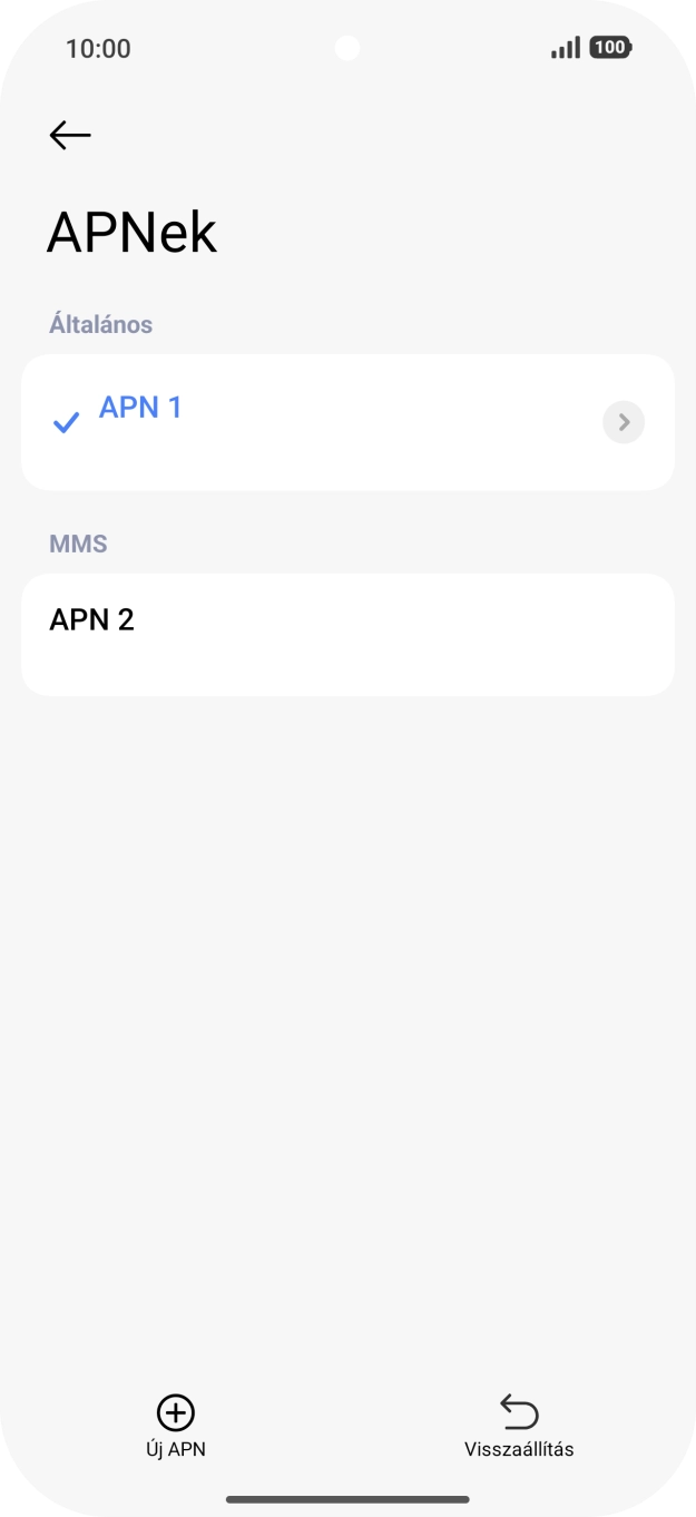 Húzd az ujjad felfelé a kijelző aljáról, hogy visszatérj a kezdőképernyőhöz.
