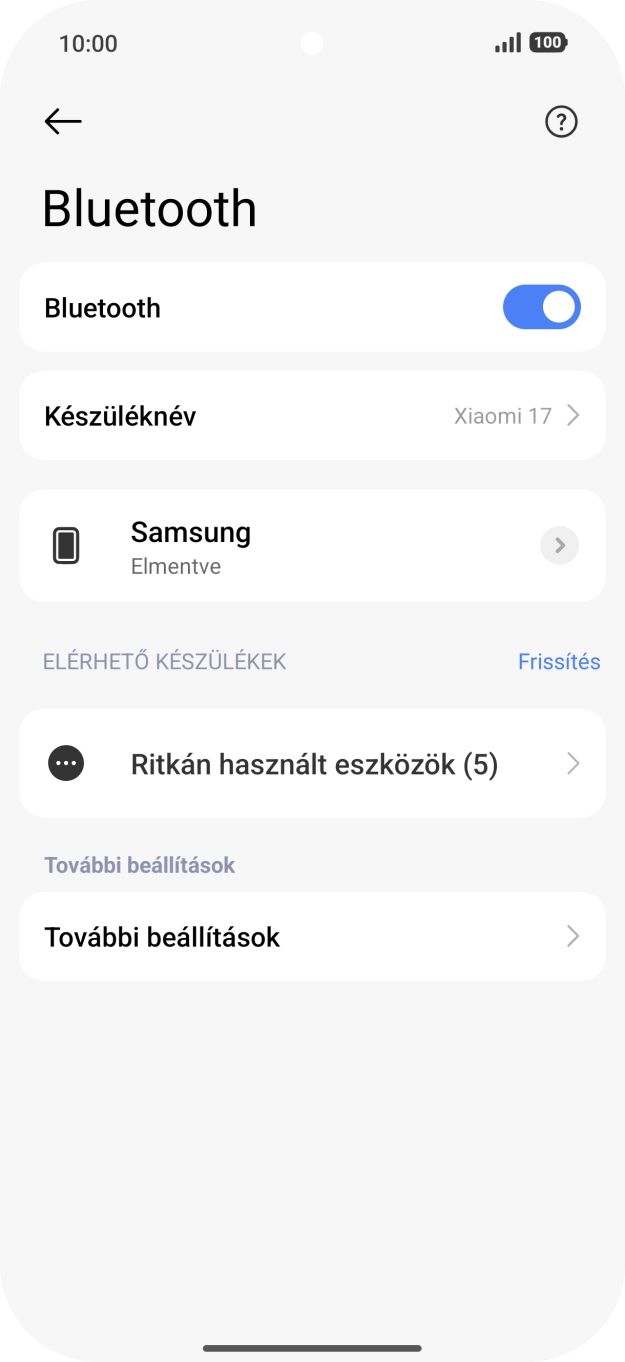 Húzd az ujjad felfelé a kijelző aljáról, hogy visszatérj a kezdőképernyőhöz.