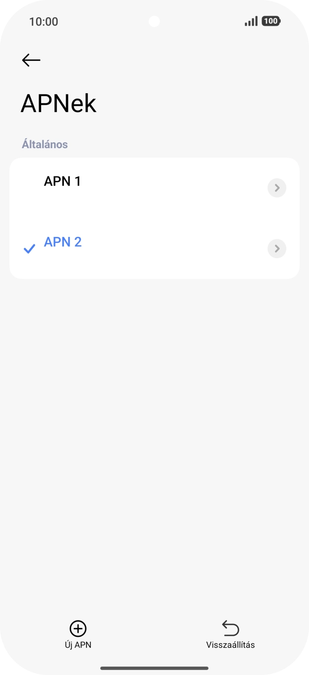 Húzd az ujjad felfelé a kijelző aljáról, hogy visszatérj a kezdőképernyőhöz.