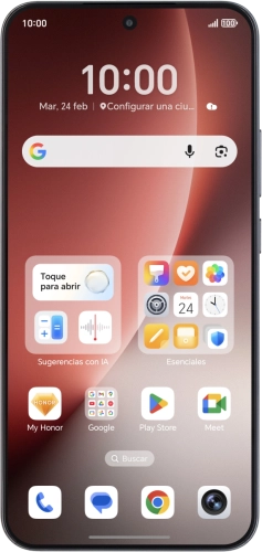 Imagen 1: Vista frontal del HONOR Magic8 Lite 5G - Black