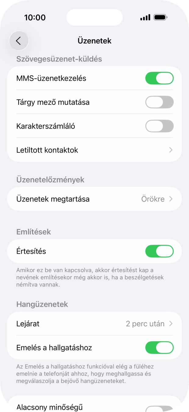 Húzd az ujjad felfelé a kijelző aljáról, hogy visszatérj a kezdőképernyőhöz.