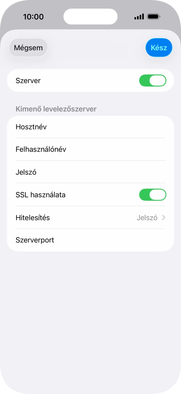 Válaszd a Hitelesítés lehetőséget.