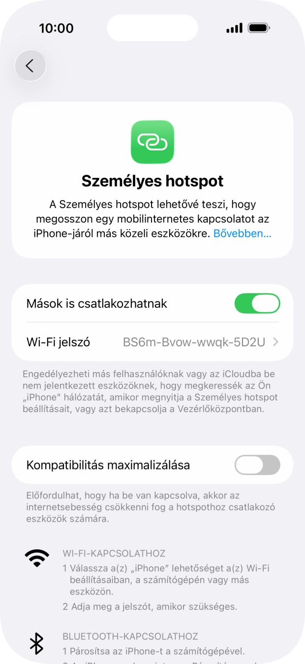 Húzd az ujjad felfelé a kijelző aljáról, hogy visszatérj a kezdőképernyőhöz.
