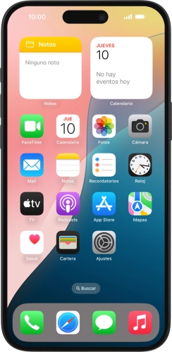Imagen 1: Vista frontal del Apple iPhone 16 Plus - Black