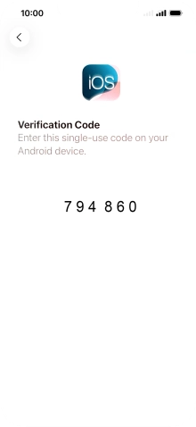 Follow the instructions on the screen and in the 'Move to iOS' app to transfer the content from the Android phone to your phone and set up your phone and prepare it for use.