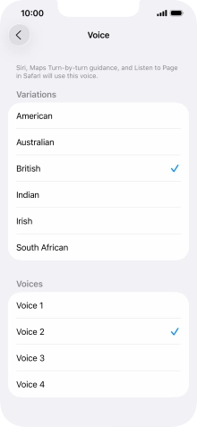 Press the required accent.