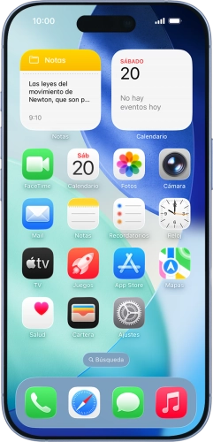 Imagen 1: Vista frontal del Apple iPhone 17 - LightSkyBlue