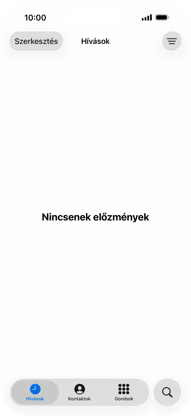 Válaszd a Gombok lehetőséget. Válaszd a Gombok lehetőséget.