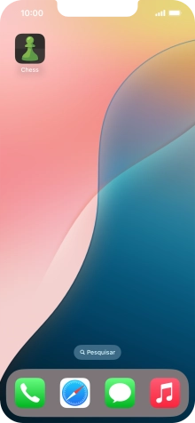 Mantenha premida por um momento a app pretendida.