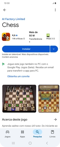 Prima Instalar e siga as indicações no ecrã para instalar a app.
