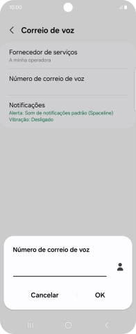 Introduza 123 e prima OK.