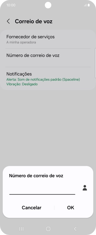 Introduza 123 e prima OK.
