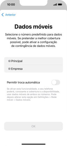 Prima o plano pretendido.