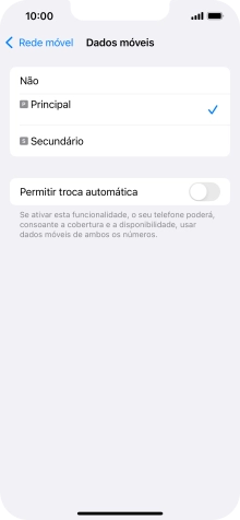 Prima o plano pretendido.