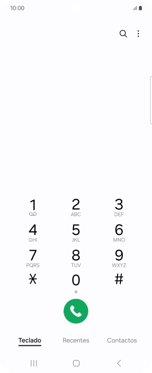 Prima o ícone de menu.