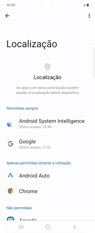 Prima a app pretendida.