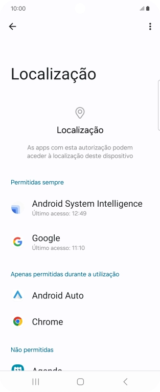 Prima a app pretendida.