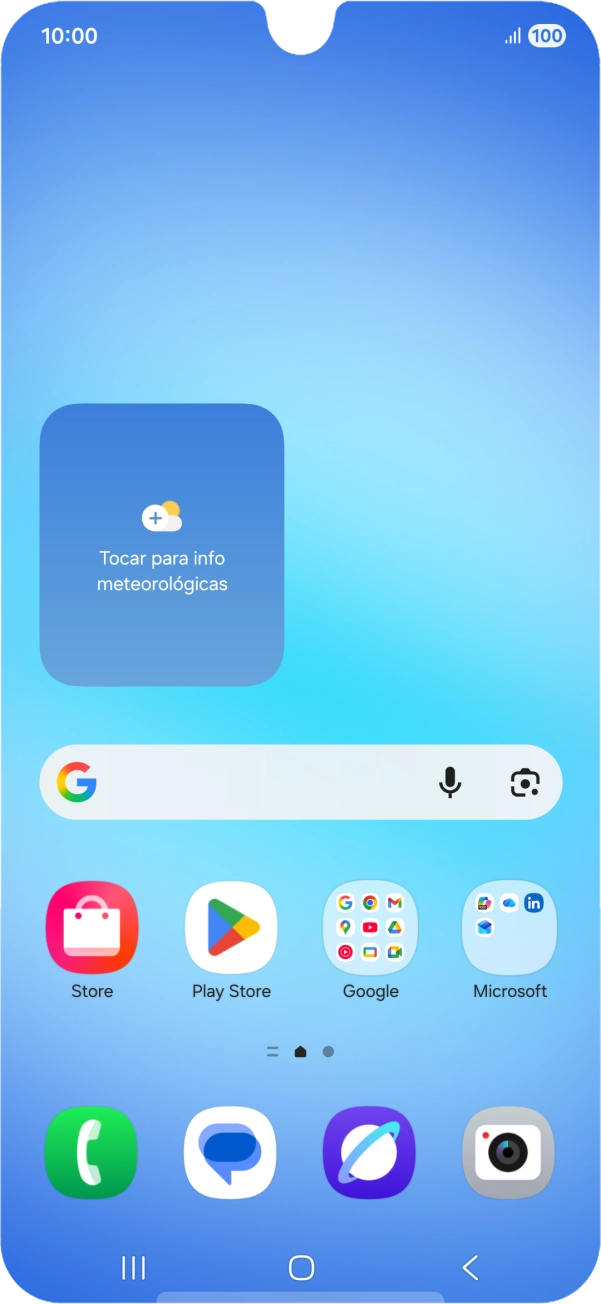 Prima o ícone de chamada.