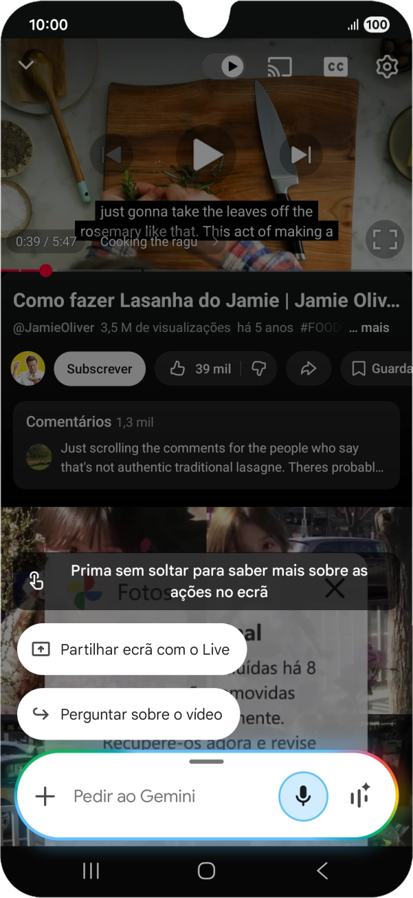 Prima Perguntar sobre o vídeo.
