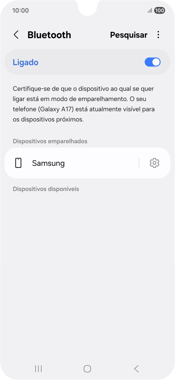 Prima a tecla de início para terminar e voltar ao ecrã inicial.