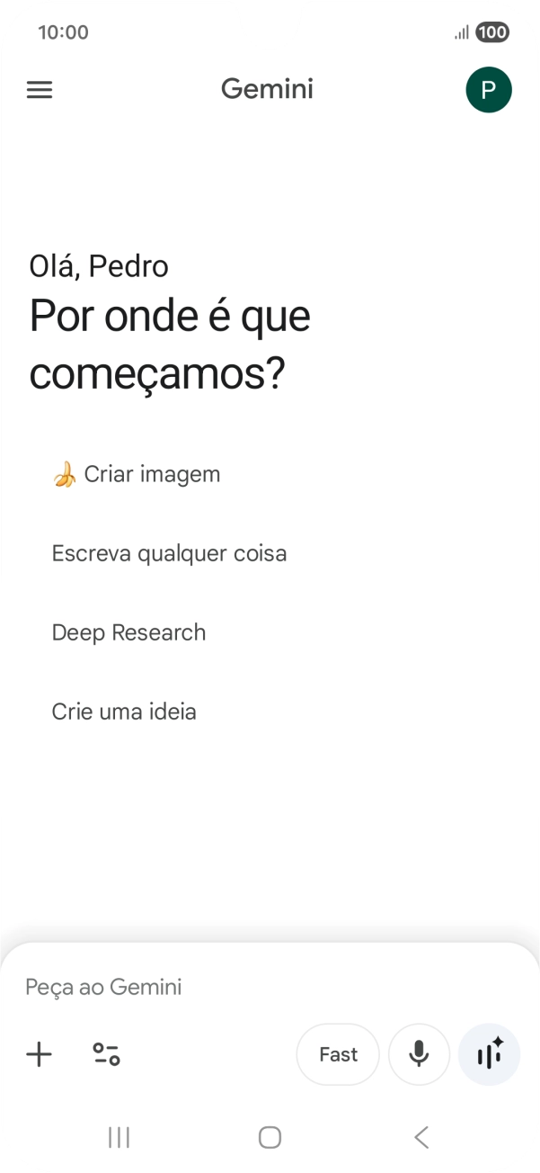 Prima o ícone de perfil.