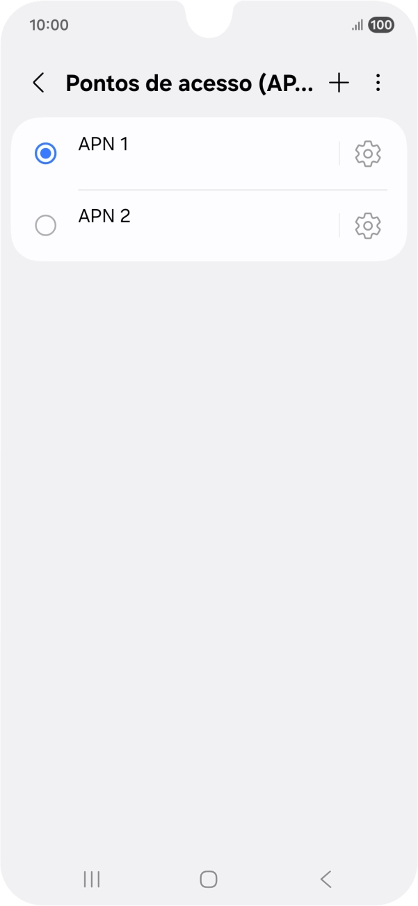 Prima o campo junto à ligação de dados para a ativar.