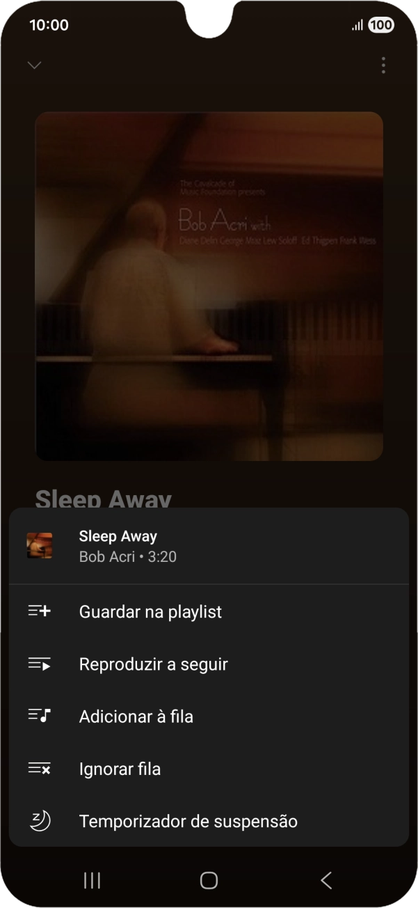 Prima o ícone para adicionar.