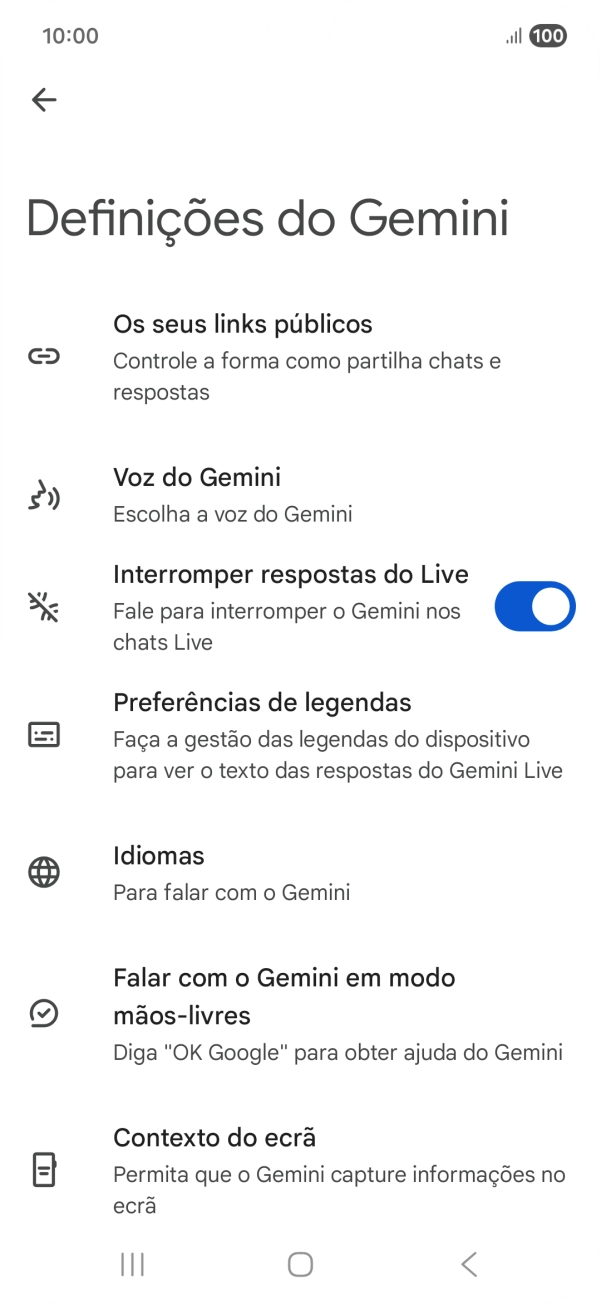 Siga as indicações no ecrã para escolher as definições pretendidas.