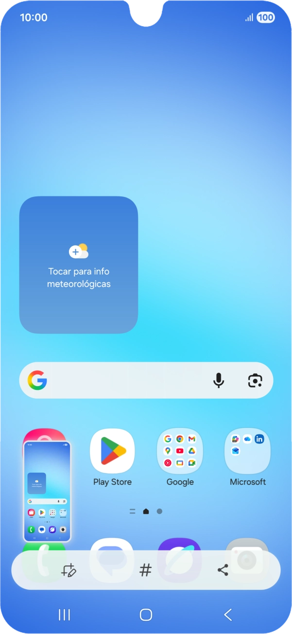 Para modificar a captura de ecrã prima a captura de ecrã e siga as indicações no ecrã para efetuar as modificações pretendidas.