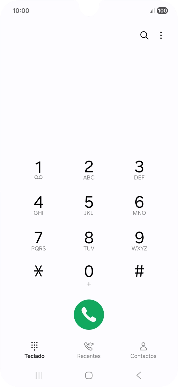 Prima o ícone de menu.