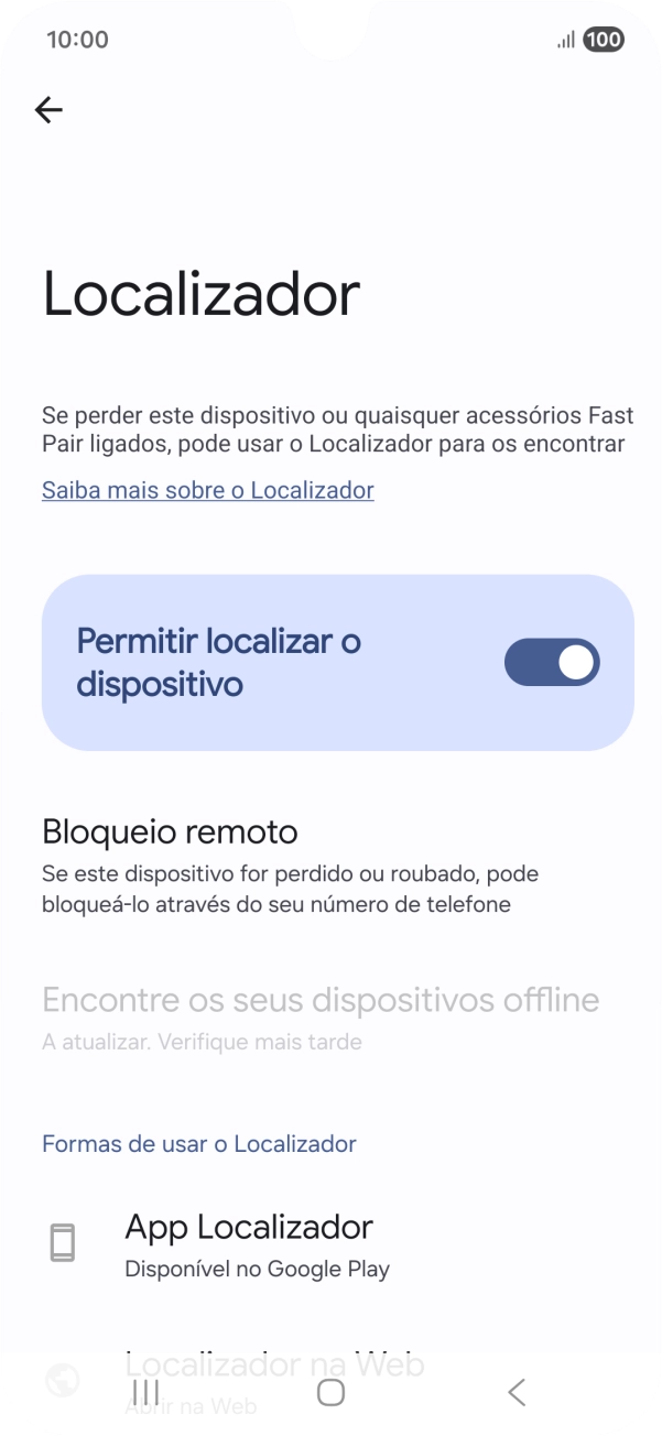 Prima a tecla de início para terminar e voltar ao ecrã inicial.