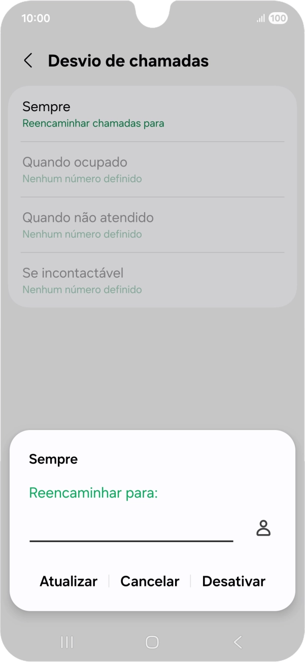 Prima Desativar.