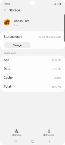 Press Clear cache.