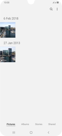 Press Albums and go to the required folder.