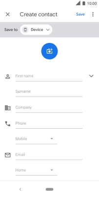 Press the address book drop down list.