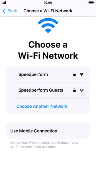 Press the required WiFi network. Press the required WiFi network.