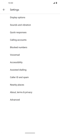Press Calling accounts.