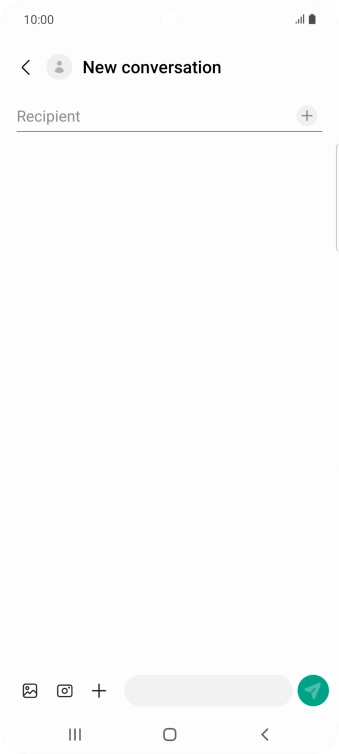 Press the search field and key in the first letters of the recipient's name. Press the search field and key in the first letters of the recipient's name.