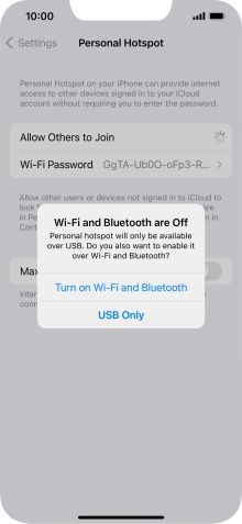 If WiFi is turned off, press Turn on Wi-Fi and Bluetooth.