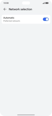 Press the indicator next to 'Automatic' to turn off the function.