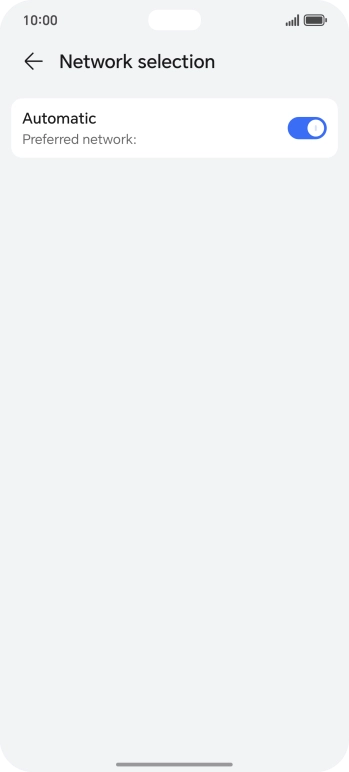 Press the indicator next to 'Automatic' to turn off the function.