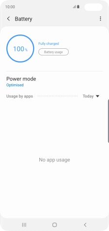 Press Power mode.