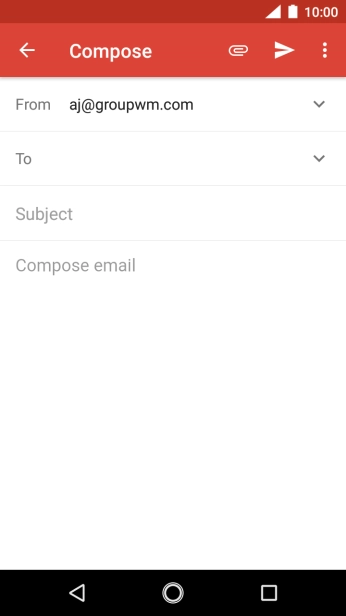 Press the field next to 'To' and key in the first letters of the recipient's name. Press the field next to 'To' and key in the first letters of the recipient's name.