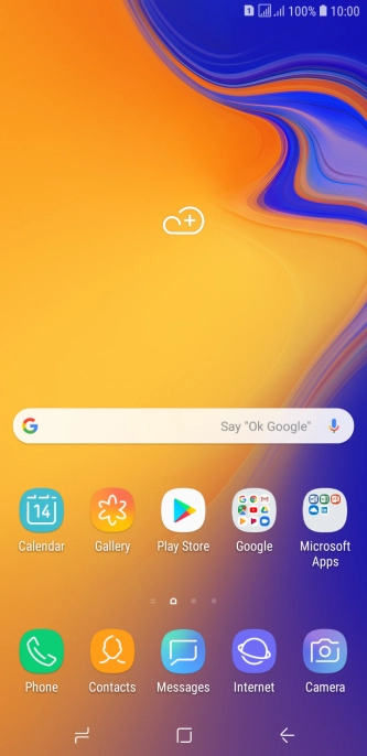 Slide your finger downwards starting from the top of the screen.