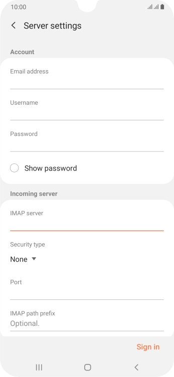 Press the drop down list below 'Security type'.