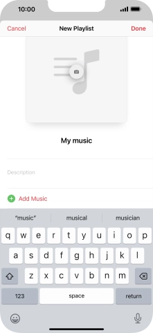 Press Add Music.