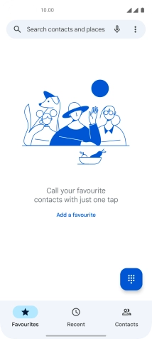 Press the menu icon.