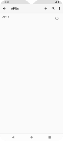 Press the new data connection icon.